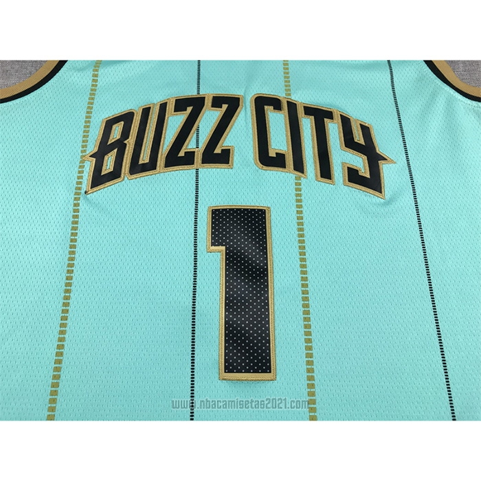 Camiseta Charlotte Hornets LaMelo Ball #1 Ciudad Verde